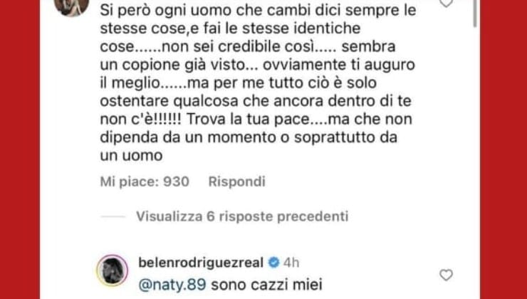 Belen polemica sul Web Belen polemica sul Web