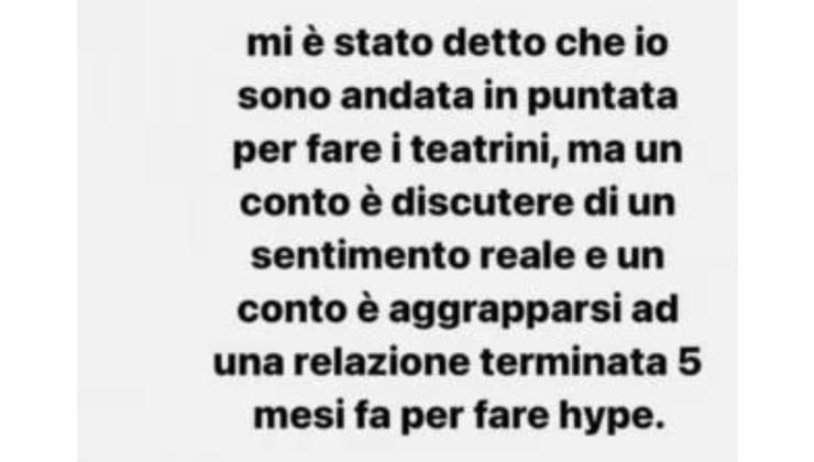 Instagram story cancellata da Greta Instagram story cancellata da Greta