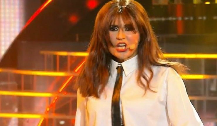 Maria Teresa Ruta nei panni di Ambra Angiolini