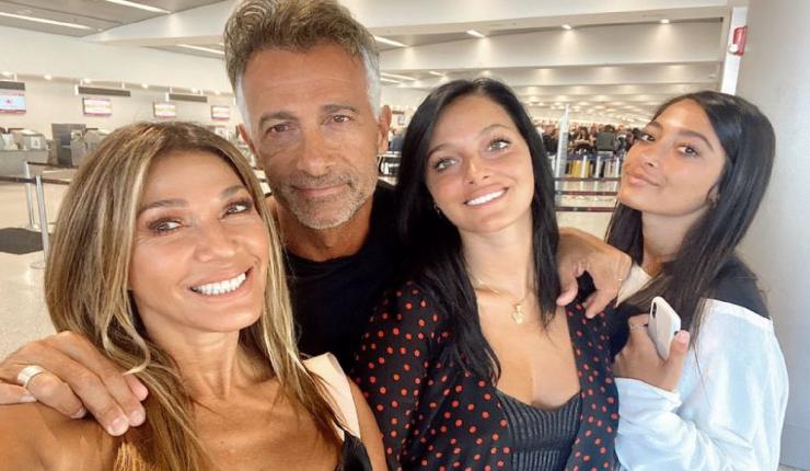 Oriana Sabatini con la famiglia