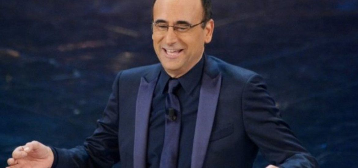 Carlo Conti sul palco