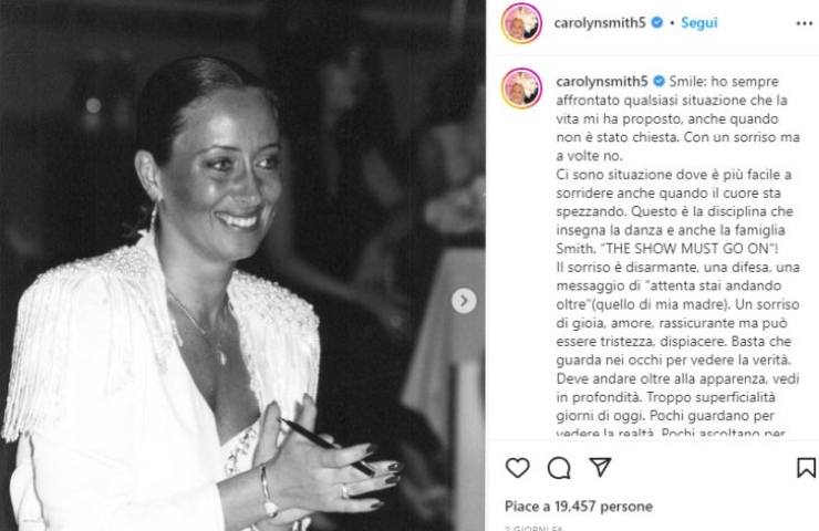 Carolyn Smith da giovane: bellissima