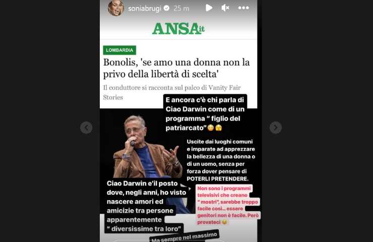 Il post di Sonia Bruganelli