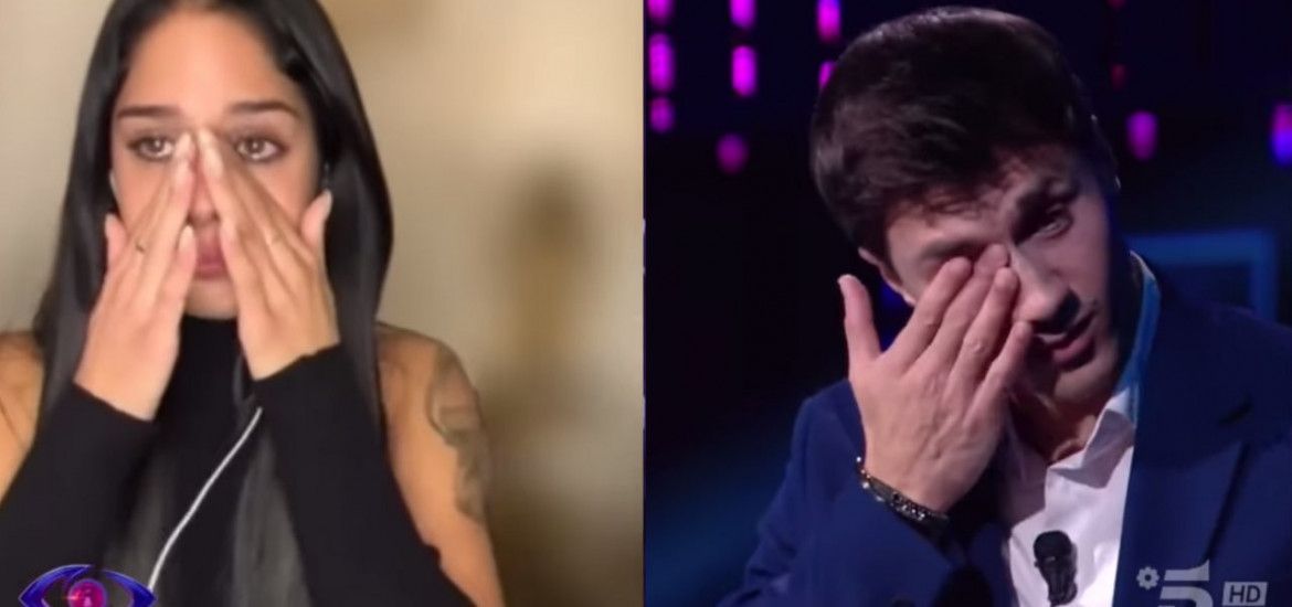 Mirko e Perla in lacrime