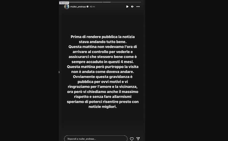 La storia di Andreas Muller su IG
