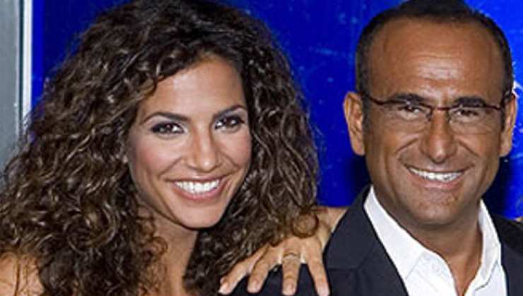 Carlo Conti e Roberta Morise