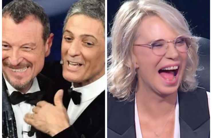 Amadeus, Fiorello e Maria De Filippi