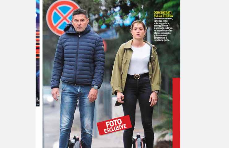 Teo Mammucari e la sua compagna