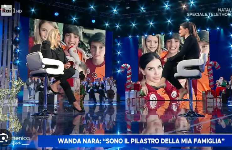 Wanda Nara a Domenica In