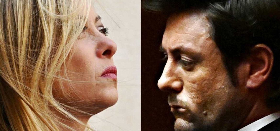 Andrea Giambruno e Giorgia Meloni