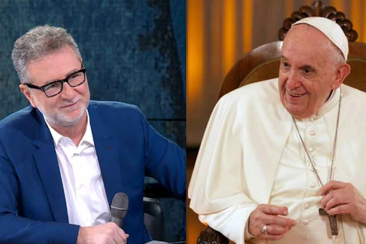 Fabio Fazio e Papa Francesco 