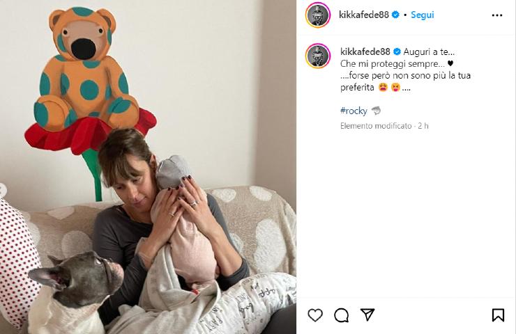 Federica Pellegrini, Rocky e la piccola Matilde su IG