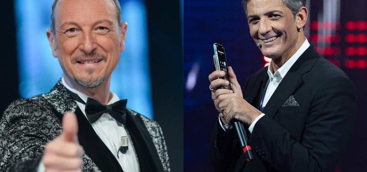 Amadeus e Fiorello che tempo che fa