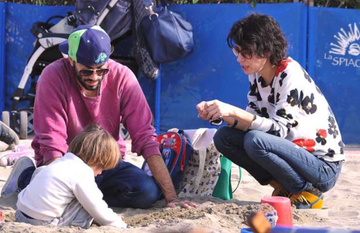 Emanuel e Giorgia con il figlio