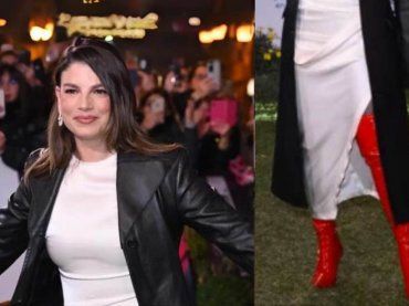 Emma Marrone a Sanremo, sorprendono gli stivali in vernice dal costo esorbitante