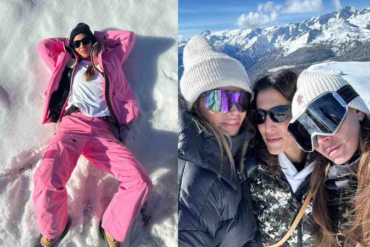 Melissa Satta sulla neve con le amiche. Melissa Satta sulla neve con le amiche.