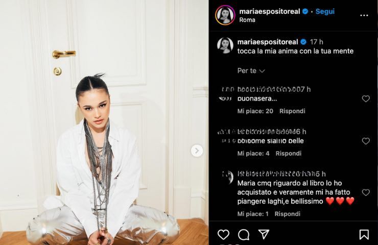 Post Maria Esposito frase 