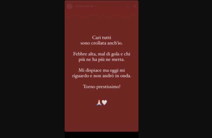 Myrta Merlino e il messaggio sui social 