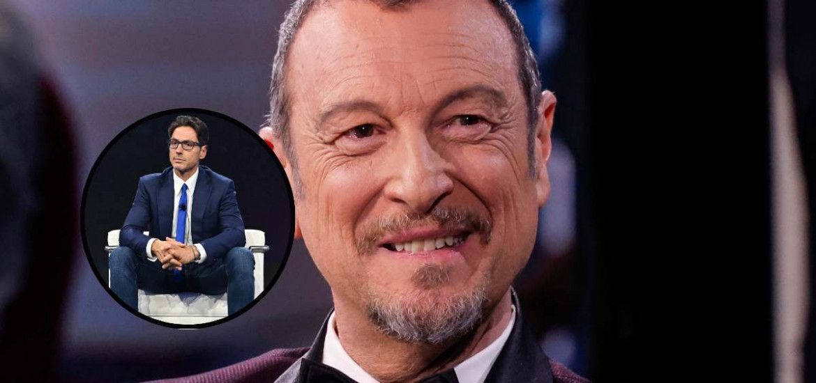 Amadeus e Pier Silvio Berlusconi.