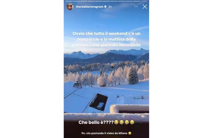 Aurora Ramazzotti storia IG inconveniente 