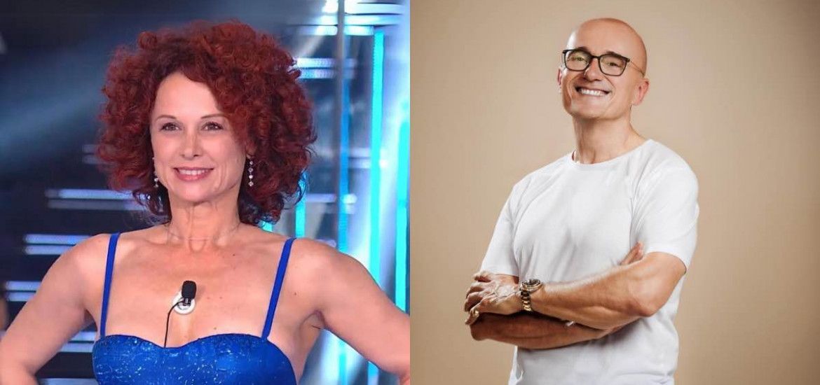 Beatrice Luzzi e Alfonso Signorini abbraccio