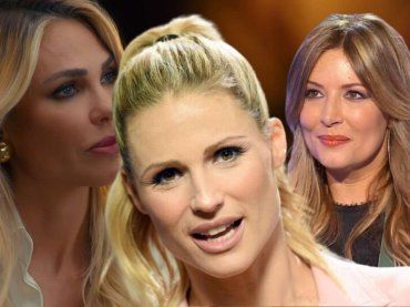 Michelle Hunziker riceve un regalo da Ilary Blasi e lancia una frecciatina alla Lucarelli in diretta