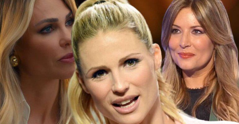 Michelle Hunziker riceve un regalo da Ilary Blasi e lancia una frecciatina alla Lucarelli in diretta