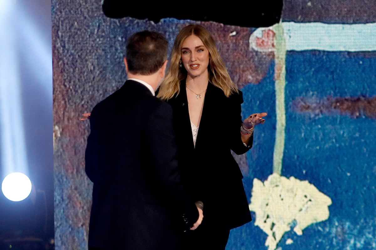 Chiara Ferragni da Fabio Fazio gaffe