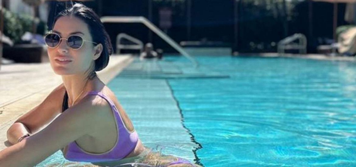 Elisabetta Gregoraci in vacanza a Miami.