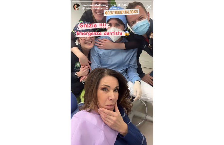 Emanuela Folliero post IG visita urgente