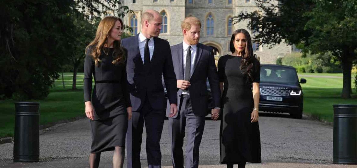 Harry, William, Kate e Meghan.