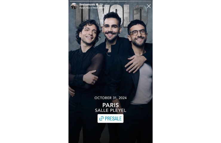 Il Volo concerto parigi