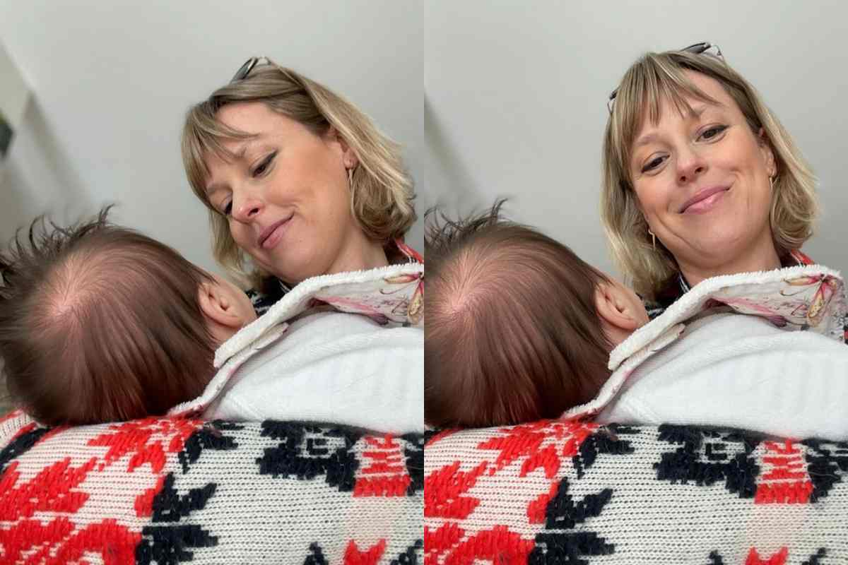 Federica Pellegrini con la figlia Matilde.