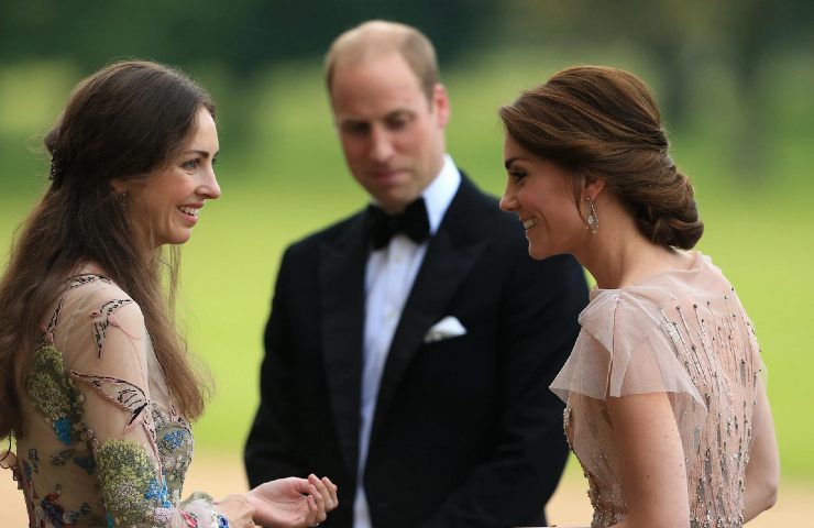 William, Kate Middleton e Rose Hanbury.