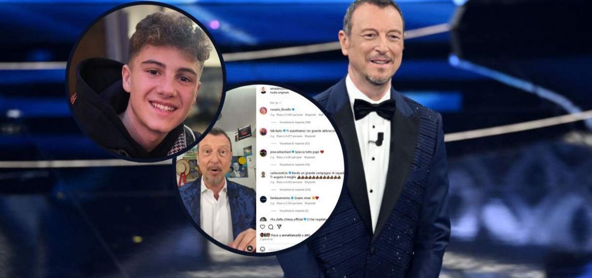 Amadeus, il figlio José Sebastiani e il commento lasciato sotto il video del padre.