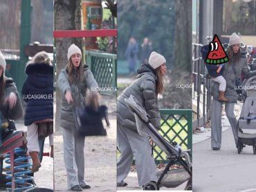 Belen al parco con la piccola Luna Marie. Le foto inedite