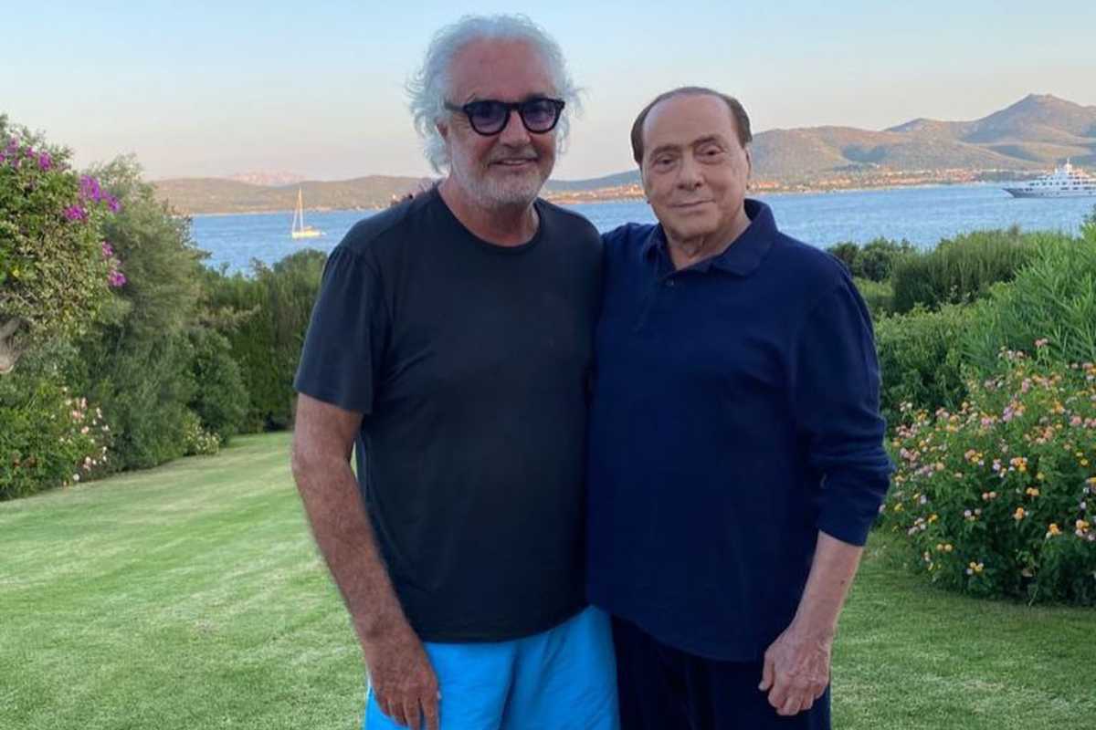 Flavio Briatore e Silvio Berlusconi.