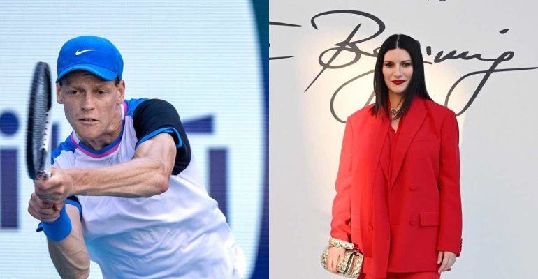 Laura Pausini e Sinner a Miami, la cantante vuole baciare il tennista? La reazione del campione