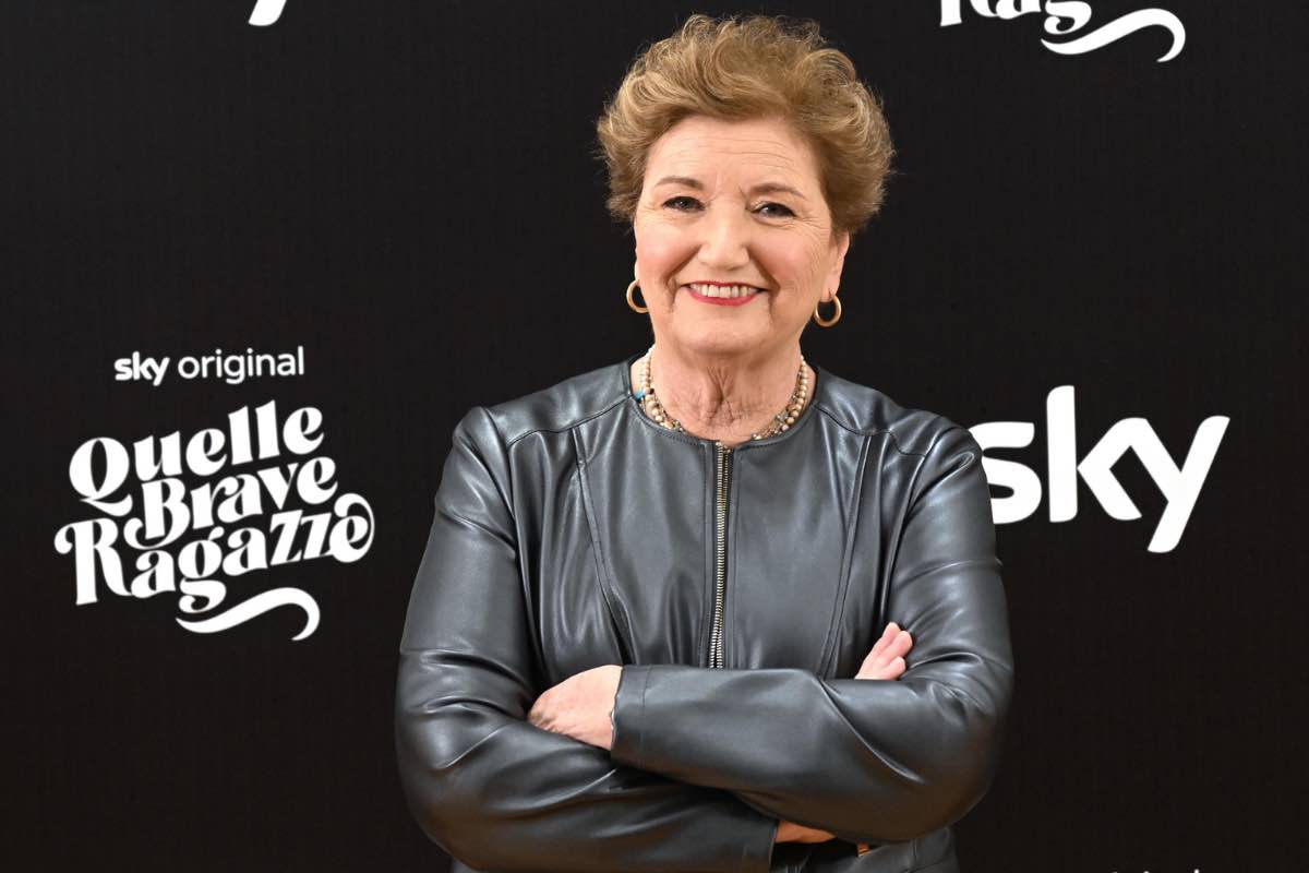 Mara Maionchi abito da sposa nero