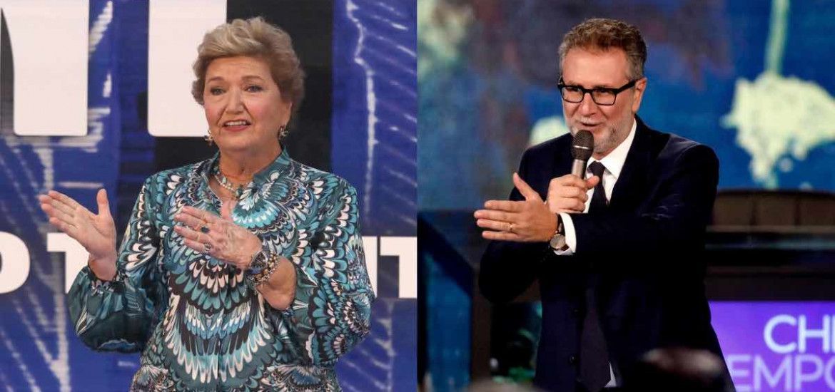 Mara Maionchi e Fabio Fazio intervista