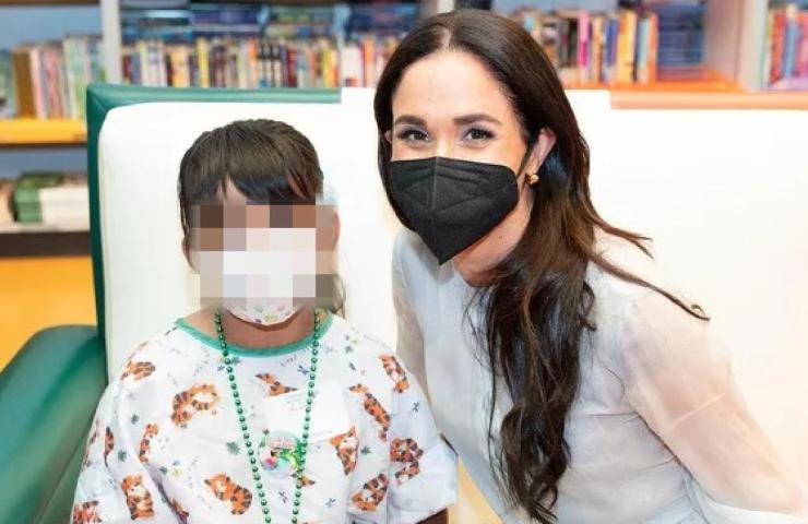 Meghan in ospedale pediatrico