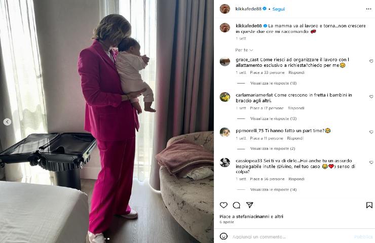 Federica Pellegrini con la figlia Matilde.