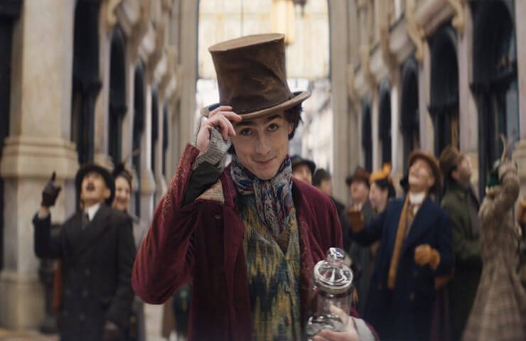 Thimotée Chalamet in "Wonka".