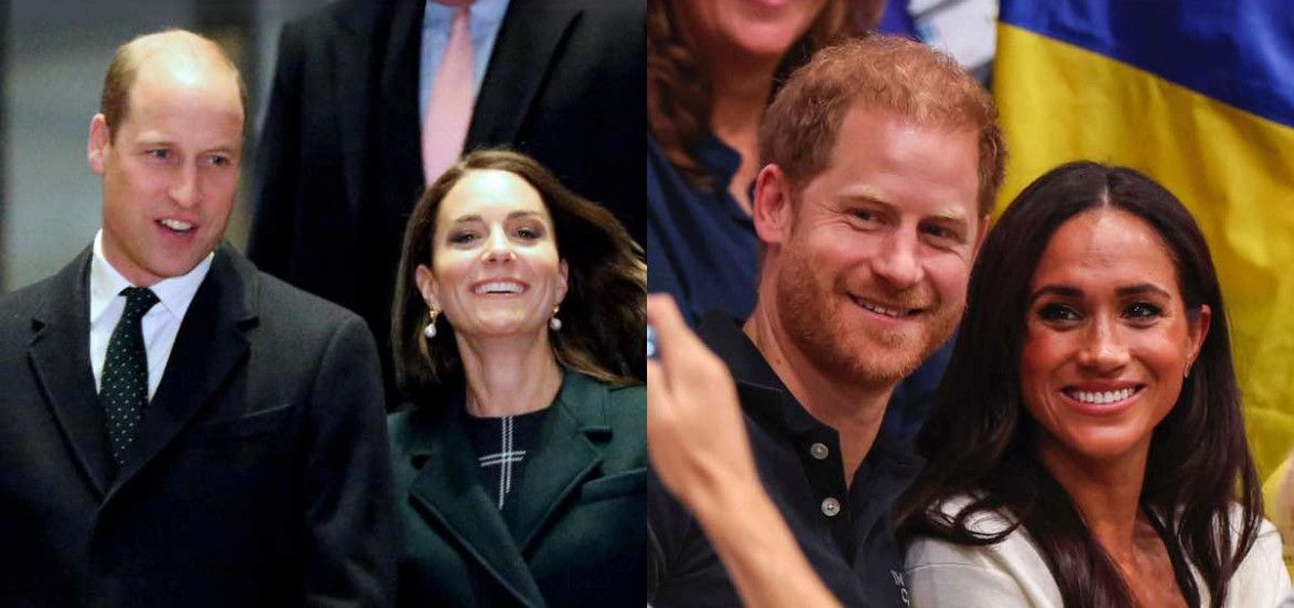 William, Kate, Harry e Meghan ricongiungimento