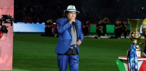 Al Bano canta l’inno nazionale all’Olimpico, pioggia di critiche: esibizione disastrosa
