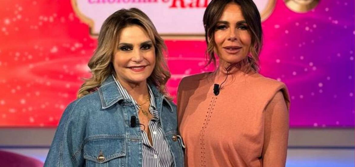 Simona Ventura e Paola Perego a "Citofonare Rai 2".