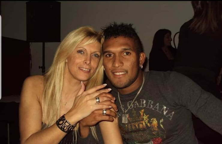 Sousa con la moglie