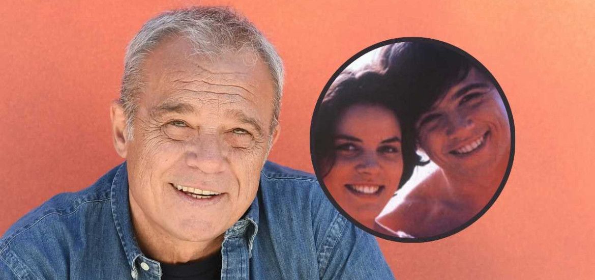 Claudio Amendola. Nel cerchio: Amendola da giovane in "Amarsi un po'".