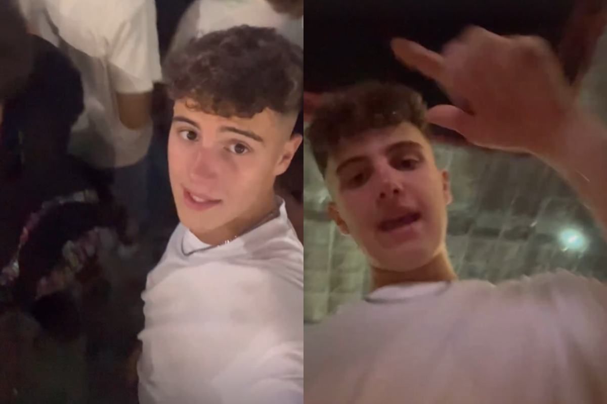 José Sebastiani al concerto di Sfera Ebbasta.