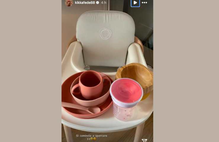 Prima pappa di Matilde